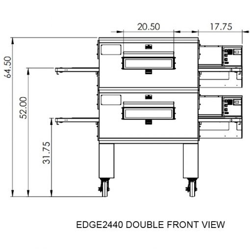EDGE Pizza oven conveyor 24" EDGE2440-1
