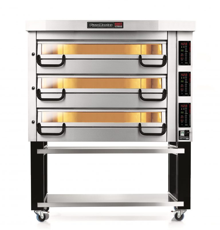 PizzaMaster PM 723ED  Triple deck electric pizza oven. PizzaMaster Three Stone Hearth, Three Deck, Modular Electric Deck Pizza Oven