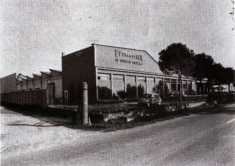 Black and white photo of Everlasting headquarters