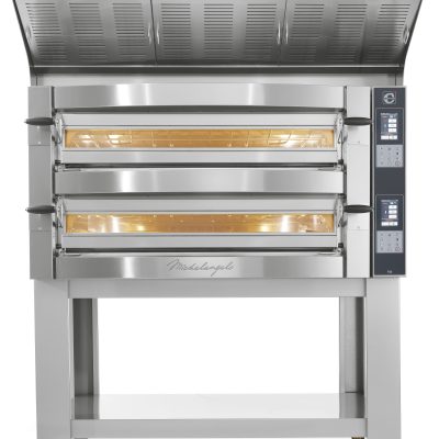 Michelangelo stainless steel oven with two decks