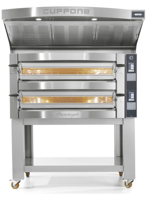 Michelangelo stainless steel oven with two decks