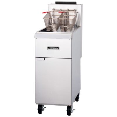 Mercury Gas fryer equipped with precision cooking and a stainless steel exterior